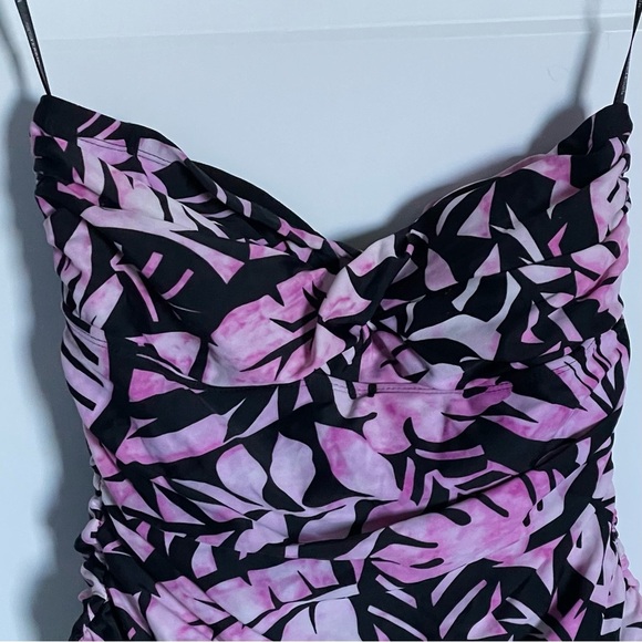 New! MiracleSuit one piece ruched floral Swimsuit 35106 - Picture 2 of 10